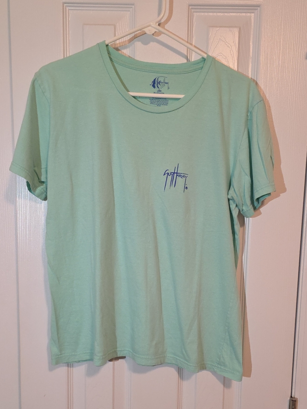 Guy Harvey Mint Green T-Shirt with Navy Logo